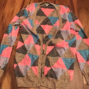 Madewell triangle cardigan